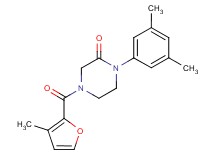 1-(3,5-dimethylphenyl)-4-(3-methyl-2-furoyl)piperazin-2-one
