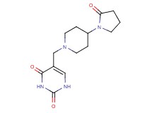 5-{[4-(2-oxopyrrolidin-1-yl)piperidin-1-yl]methyl}pyrimidine-2,4(1H,3H)-dione