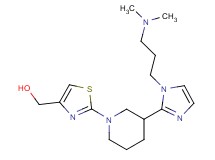 [2-(3-{1-[3-(dimethylamino)propyl]-1H-imidazol-2-yl}piperidin-1-yl)-1,3-thiazol-4-yl]methanol