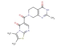 7-[(2,3-dimethyl-5-oxo-5H-[1,3]thiazolo[3,2-a]pyrimidin-6-yl)carbonyl]-2-methyl-5,6,7,8-tetrahydropyrido[3,4-d]pyrimidin-4(3H)-one