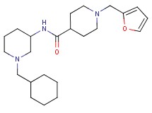N-[1-(cyclohexylmethyl)-3-piperidinyl]-1-(2-furylmethyl)-4-piperidinecarboxamide