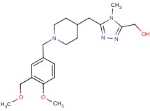 [5-({1-[4-methoxy-3-(methoxymethyl)benzyl]piperidin-4-yl}methyl)-4-methyl-4H-1,2,4-triazol-3-yl]methanol