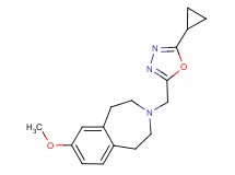 3-[(5-cyclopropyl-1,3,4-oxadiazol-2-yl)methyl]-7-methoxy-2,3,4,5-tetrahydro-1H-3-benzazepine
