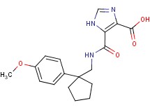 5-[({[1-(4-methoxyphenyl)cyclopentyl]methyl}amino)carbonyl]-1H-imidazole-4-carboxylic acid