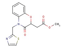 methyl [3-oxo-4-(1,3-thiazol-2-ylmethyl)-3,4-dihydro-2H-1,4-benzoxazin-2-yl]acetate