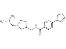N-[(1-isobutylpyrrolidin-3-yl)methyl]-6-(3-thienyl)nicotinamide