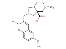 rel-(3aS,7aR)-2-[(2-hydroxy-6-methoxy-3-quinolinyl)methyl]-5-methyloctahydro-3aH-pyrrolo[3,4-c]pyridine-3a-carboxylic acid