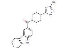 6-{[4-(3-methyl-1H-1,2,4-triazol-5-yl)piperidin-1-yl]carbonyl}-2,3,4,9-tetrahydro-1H-carbazole