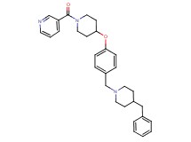 3-[(4-{4-[(4-benzyl-1-piperidinyl)methyl]phenoxy}-1-piperidinyl)carbonyl]pyridine