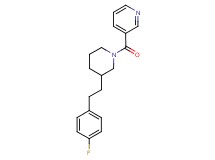 3-({3-[2-(4-fluorophenyl)ethyl]-1-piperidinyl}carbonyl)pyridine