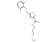 5-[(2,6-difluorophenoxy)methyl]-N-[3-(methylthio)propyl]-3-isoxazolecarboxamide