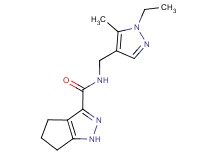 N-[(1-ethyl-5-methyl-1H-pyrazol-4-yl)methyl]-1,4,5,6-tetrahydrocyclopenta[c]pyrazole-3-carboxamide