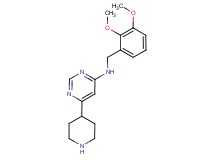 N-(2,3-dimethoxybenzyl)-6-piperidin-4-ylpyrimidin-4-amine