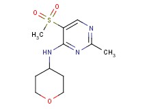 2-methyl-5-(methylsulfonyl)-N-(tetrahydro-2H-pyran-4-yl)pyrimidin-4-amine