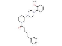 1-(2-methoxyphenyl)-4-[1-(5-phenylpentanoyl)-3-piperidinyl]piperazine