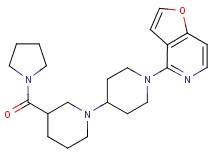 1'-furo[3,2-c]pyridin-4-yl-3-(pyrrolidin-1-ylcarbonyl)-1,4'-bipiperidine