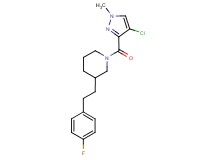1-[(4-chloro-1-methyl-1H-pyrazol-3-yl)carbonyl]-3-[2-(4-fluorophenyl)ethyl]piperidine