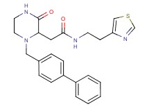 2-[1-(4-biphenylylmethyl)-3-oxo-2-piperazinyl]-N-[2-(1,3-thiazol-4-yl)ethyl]acetamide