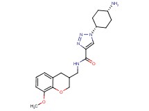 1-(cis-4-aminocyclohexyl)-N-[(8-methoxy-3,4-dihydro-2H-chromen-3-yl)methyl]-1H-1,2,3-triazole-4-carboxamide