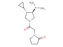 1-{2-[rel-(3S,4R)-3-cyclopropyl-4-(dimethylamino)-1-pyrrolidinyl]-2-oxoethyl}-2-pyrrolidinone hydrochloride