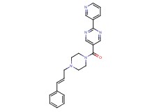 5-({4-[(2E)-3-phenyl-2-propen-1-yl]-1-piperazinyl}carbonyl)-2-(3-pyridinyl)pyrimidine