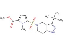 methyl 5-[(3-tert-butyl-1,4,6,7-tetrahydro-5H-pyrazolo[4,3-c]pyridin-5-yl)sulfonyl]-1-methyl-1H-pyrrole-2-carboxylate