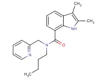 N-butyl-2,3-dimethyl-N-(pyridin-2-ylmethyl)-1H-indole-7-carboxamide
