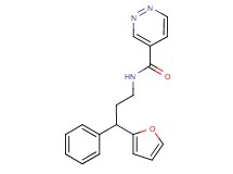N-[3-(2-furyl)-3-phenylpropyl]-4-pyridazinecarboxamide