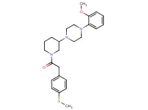 1-(2-methoxyphenyl)-4-(1-{[4-(methylthio)phenyl]acetyl}-3-piperidinyl)piperazine