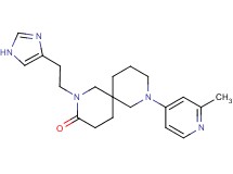 2-[2-(1H-imidazol-4-yl)ethyl]-8-(2-methyl-4-pyridinyl)-2,8-diazaspiro[5.5]undecan-3-one