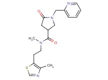 N-methyl-N-[2-(4-methyl-1,3-thiazol-5-yl)ethyl]-5-oxo-1-(2-pyridinylmethyl)-3-pyrrolidinecarboxamide