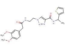 1-(2-{[(3,4-dimethoxyphenyl)acetyl]amino}ethyl)-N-[1-(2-thienyl)ethyl]-1H-1,2,3-triazole-4-carboxamide
