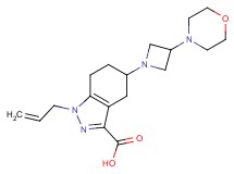1-allyl-5-(3-morpholin-4-ylazetidin-1-yl)-4,5,6,7-tetrahydro-1H-indazole-3-carboxylic acid