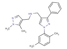 1-[1-(2,5-dimethylphenyl)-3-phenyl-1H-pyrazol-4-yl]-N-[(1,5-dimethyl-1H-pyrazol-4-yl)methyl]methanamine