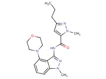 1-methyl-N-(1-methyl-4-morpholin-4-yl-1H-indazol-3-yl)-3-propyl-1H-pyrazole-5-carboxamide