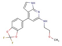 4-(2,2-difluoro-1,3-benzodioxol-5-yl)-N-(2-methoxyethyl)-1H-pyrrolo[2,3-b]pyridin-6-amine