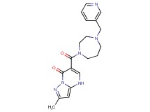 2-methyl-6-{[4-(3-pyridinylmethyl)-1,4-diazepan-1-yl]carbonyl}pyrazolo[1,5-a]pyrimidin-7(4H)-one