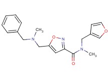 5-{[benzyl(methyl)amino]methyl}-N-(3-furylmethyl)-N-methylisoxazole-3-carboxamide
