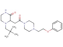 4-(2,2-dimethylpropyl)-3-{2-oxo-2-[4-(2-phenoxyethyl)-1-piperazinyl]ethyl}-2-piperazinone
