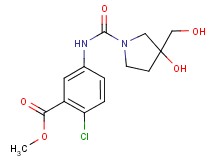 methyl 2-chloro-5-({[3-hydroxy-3-(hydroxymethyl)pyrrolidin-1-yl]carbonyl}amino)benzoate