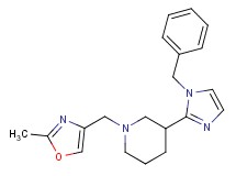 3-(1-benzyl-1H-imidazol-2-yl)-1-[(2-methyl-1,3-oxazol-4-yl)methyl]piperidine