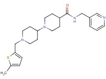 1'-[(5-methyl-2-thienyl)methyl]-N-(3-pyridinylmethyl)-1,4'-bipiperidine-4-carboxamide