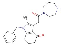 1-benzyl-3-[2-(1,4-diazepan-1-yl)-2-oxoethyl]-2-methyl-1,5,6,7-tetrahydro-4H-indol-4-one hydrochloride