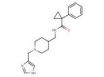 N-{[1-(1H-imidazol-4-ylmethyl)piperidin-4-yl]methyl}-1-phenylcyclopropanecarboxamide
