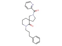 7-(3-phenylpropyl)-2-(2-pyridinylcarbonyl)-2,7-diazaspiro[4.5]decan-6-one