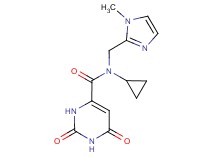 N-cyclopropyl-N-[(1-methyl-1H-imidazol-2-yl)methyl]-2,6-dioxo-1,2,3,6-tetrahydropyrimidine-4-carboxamide