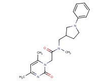 2-(4,6-dimethyl-2-oxo-1(2H)-pyrimidinyl)-N-methyl-N-[(1-phenyl-3-pyrrolidinyl)methyl]acetamide