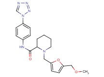 1-{[5-(methoxymethyl)-2-furyl]methyl}-N-[4-(1H-tetrazol-1-yl)phenyl]-2-piperidinecarboxamide