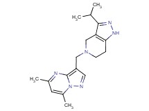 5-[(5,7-dimethylpyrazolo[1,5-a]pyrimidin-3-yl)methyl]-3-isopropyl-4,5,6,7-tetrahydro-1H-pyrazolo[4,3-c]pyridine