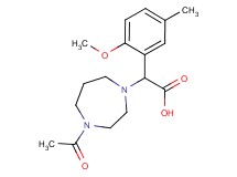 (4-acetyl-1,4-diazepan-1-yl)(2-methoxy-5-methylphenyl)acetic acid